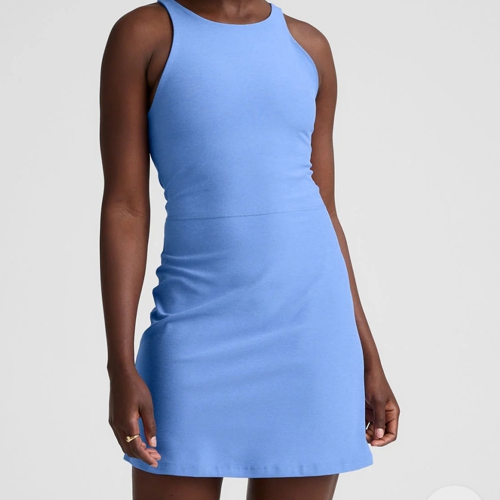 Sleeveless Blue Dress